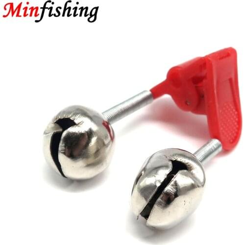 Minfishing 10 PCS/Lot Red/Green Tip Clip Bells Bite Alarms Fishing Accessories