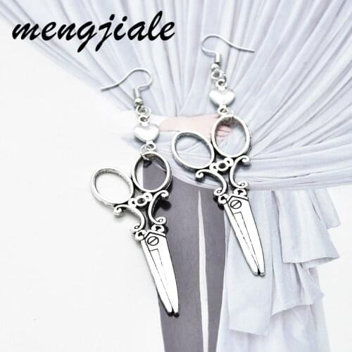 Fashion Handmade cool Design punk style big Scissors Earrings Drop Earrings