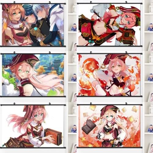 Genshin Impact Diamond Painting Full Drill Square Japanese Anime Game Diamond Mosaic Embroidery Cross Stitch Kits Home Decor