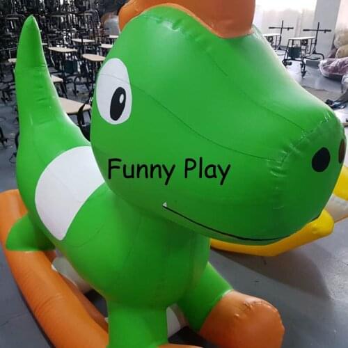 Inflatable Dinosaurs Ride toys Inflatable seesaw air sealed teeterboard Inflatable Children rocking horse riding animal