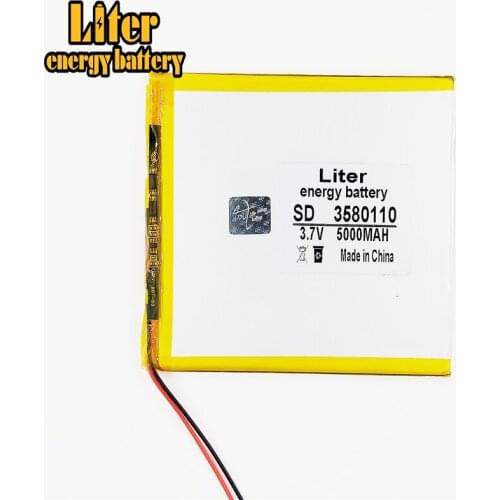 Oriinal Li-ion Battery 3.7v 3580110 5000mAH(Approx) for 8 inch N83,N86 A85,A86 Tablet PC, 3.5*80*110mm