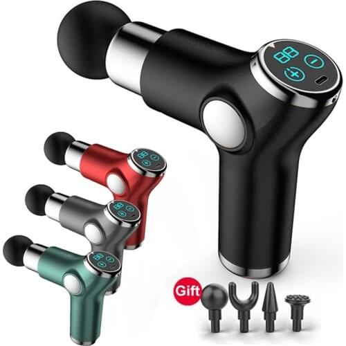 Mini Fascia Gun Muscle Meridian Relaxation Massage Guns Type-C Rechargeable Fitness Apparatus Massager Sports Health Equipment