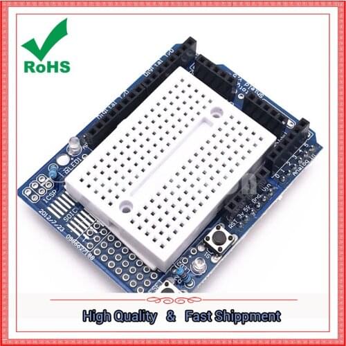 ProtoShield Prototype expansion board with mini breadboard module