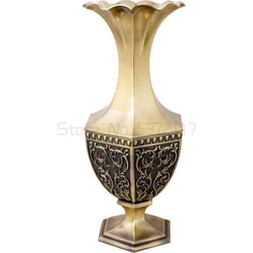 Luxury Europe Desktop Metal Flowers Vases Living Room Vases for Home Decoration Decor Vase forArtificial Flowe
