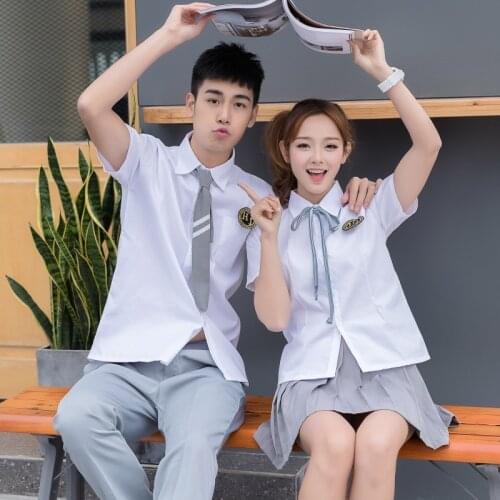 Students School Uniforms Boy Girls Junior High School Costumes Short Sleeve 3pcs Navy Sailor School Uniforms Plus Size D-0229