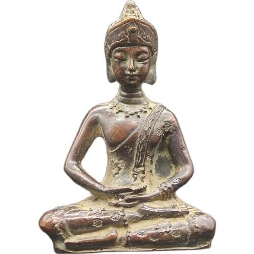 Collect the second-hand brass of Beijing and the family collection of Sakyamuni Buddha statues