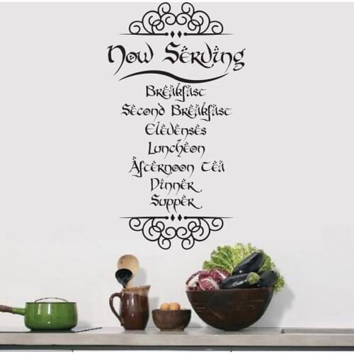 Home Kitchen Decoration Fantasy Sting Ring Magic Storybook Vinyl Wall Sticker Kitchen Afternoon Tea Wall Decals AZ503