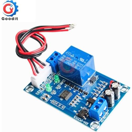 XH-M203 Switch Relay Module Full Automatic Water Level Sensor Controller Pump Relay AC/DC 12V Output