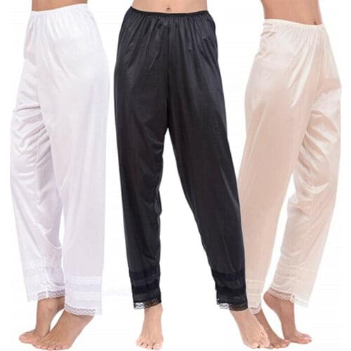 Women Soft Slip Liner Ladies Girl Sleepwear Pyjama Bottoms Lounge Pants Trousers