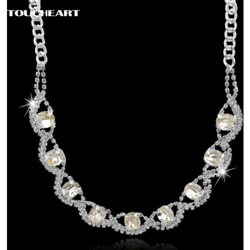 TOUCHEART Birthday Gift Luxury Austrian Crystal Gems Female Chain Jewelry Sliver Choker Necklaces Pendants Sne150850