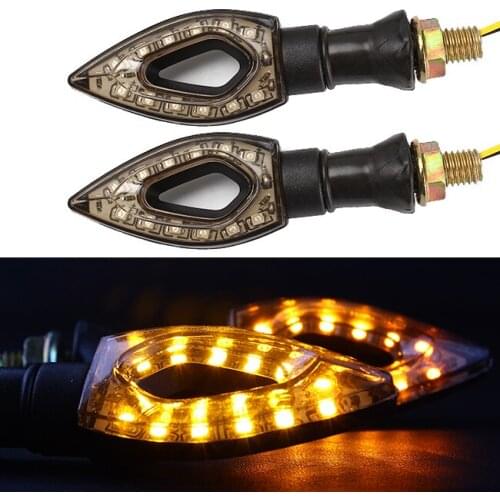 Easy to Install For Honda Suzuki For Ducati New Waterproof 12 LED Motorcycle Turn Signal Amber Lights 1 Pair Hot Sale