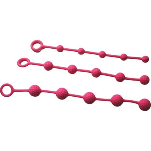 1 PC Silicone Anal Beads Butt Plugs Ball Ass Massage Anaal Buttplug Dilatator Long Analplug Sexual Toys for Gay Men Woman Random