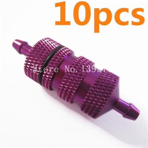 10Pcs/Lot Aluminum Fuel Filter For 1/8 RC Model Car Nitro Fuel Tank Accessories 80118 HSP Spare Parts Upgrade