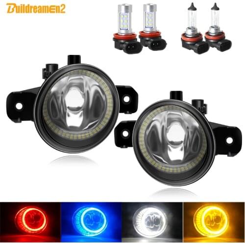 Angel Eye Fog Light Assembly Car Fog Lamp Halo Ring DRL For Nissan X-Trail Almera Altima Maxima March Primera Pathfinder Versa