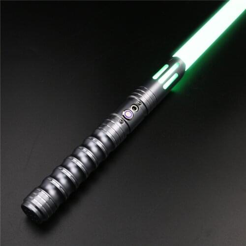 CIELTAN Laser Lightsaber RGB Metal Hilt sword 12 Changing Color with 6 Soundfonts Force Blaster Flash on Clash Light Saber Toys