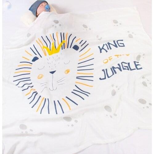 2-Layer Bamboo Fiber Baby Blanket Soft And Breathable Baby Blanket Children Bath Towel 110x110cm