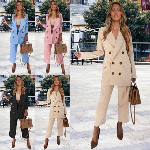 HYSECMAO Women's Office Trouser Suits