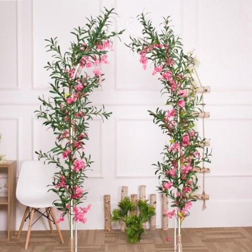 90cm Artificial Leaf Olive Tree Branches Green Plants Silk Flowers Artificial Greenery for Wedding Arch Home Backdrop Decoration