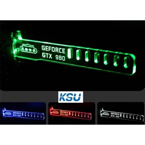 Graphics card support bracket bending resistance led Breathing lamp Stand Mounting Suitable for mini Graphic video card