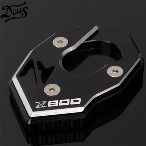 Motorcycles Green Color Side Stand Enlarge Pad kickstand Extension CNC Accessories 5colors For Kawasaki Z800 2013-2016 2014 2015