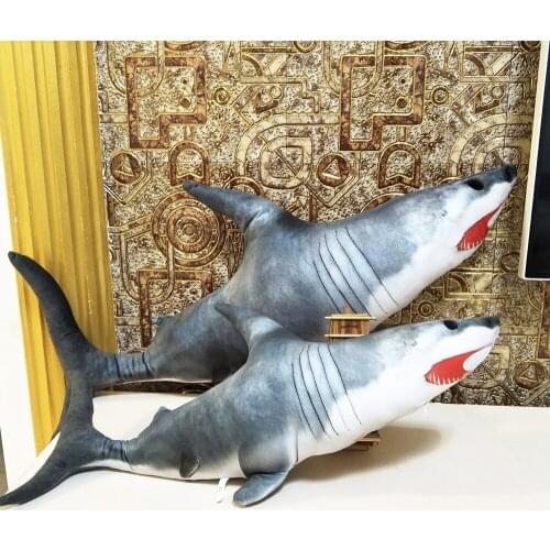 Cartoon simulation shark Children Plush Toy birthday gift sea fish shark pillow Kids Stuffed Toy