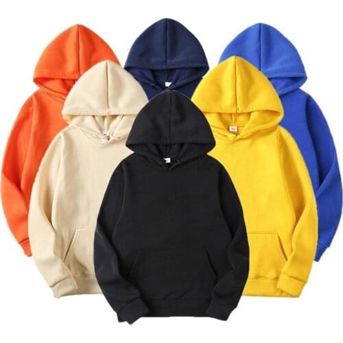 Mens Hoodie Spring/Summer 2021 Mens Casual Hoodie Sweatshirt Mens Solid Color Hoodie Top