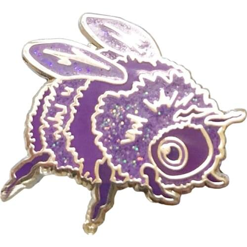Bee Hard Enamel Pin