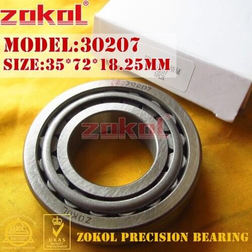 ZOKOL bearing 30207 7207E Tapered Roller Bearing 35*72*18.25mm