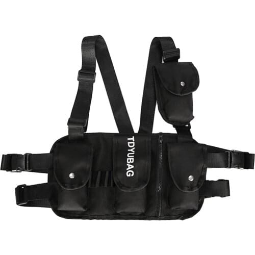 Waist Pack Men Chest Rig Bag Women Hip Hop Shoulder Crossbody Tactical Vest Chest Black Streetwear Bags Kanye West 2019 fashion