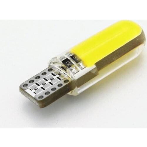 Silicone LED Car Interior Light 12V T10 W5W Wedge Side Parking Lamp Clearance Light COB LED Auto Reading Bulb Signal Lamp