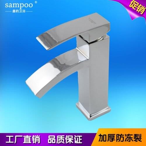 Zinc alloy basin mixing valve faucet manufacturers wholesale single hole hot and cold vertical basin sanitary ware wholesale