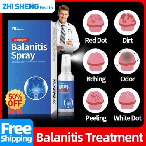 Balanitis Spray Medical Treatment Penile Genital Herpes Itching Liquid Syphilis Balanitis Inflammation Genitals Remove Odor