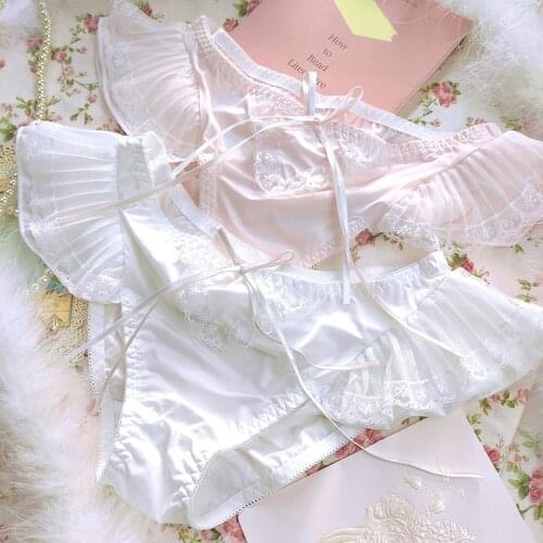 Japanese girl underwear milk silk flash Lolita marca sometimes called tighty whities they bowknot fairy dragon underwear