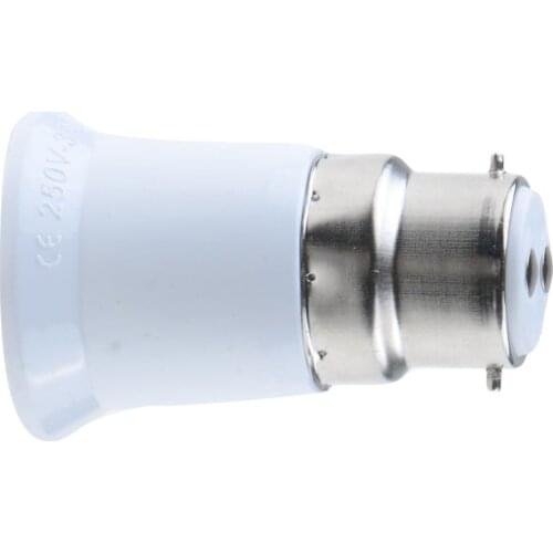 1Pcs B22 to E27 Fireproof Material lamp Holder Converter Socket light Bulb Base type Adapter VED63 P40