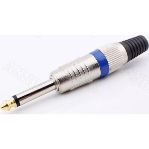 100pcs/lot 6.5 /6.35 Big Two Core Socket Mono Track Microphone /Amp /Guitar/Audio Mixer Plug