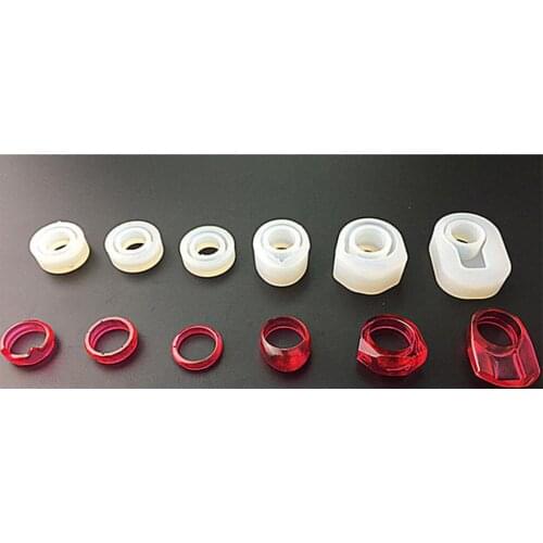 18pcs DIY Assorted Ring Shapes Sugar Craft Silicone Moulds Cake Decor Baking Accessory Chocolate Soap Molds 3D