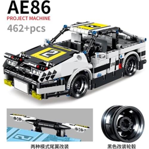 462pcs Kaizhi KY1027 AE86 Walker Racing Building Block Boy Assembled Sports Car Toy Gifts