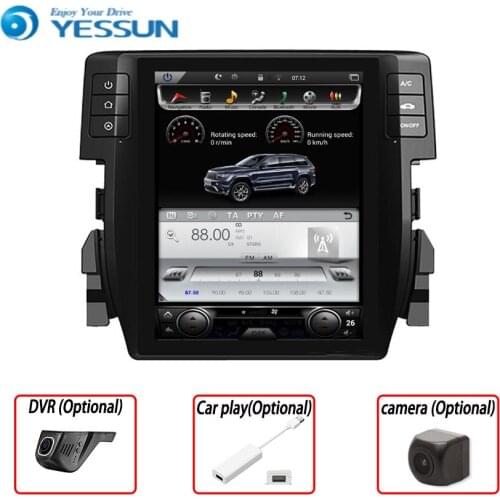 Yessun 2din For Honda Civic 2018 Android 6.0 Multimedia Player System Car Radio Stereo GPS Navigation Audio Video