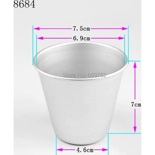 BAKEST 50pcs per lot DIY Round Aluminum Alloy Cake Baking Molds Bakeware Fondant Cake Tools