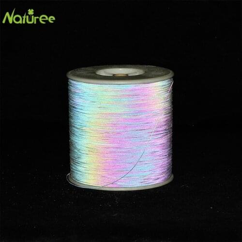 0.2mm*5000M Colorful Reflective Knitting Thread Embroidery Thread Soft Reflective Light Reflective Sticky Thread for DIY Clothes