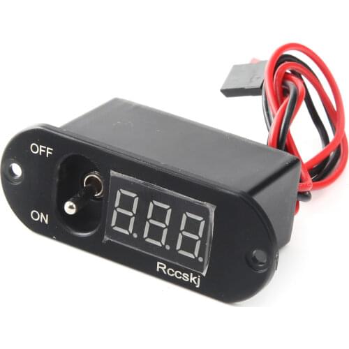 Two in one 5A UBEC digital display switch voltage 4-13V current 0-5A