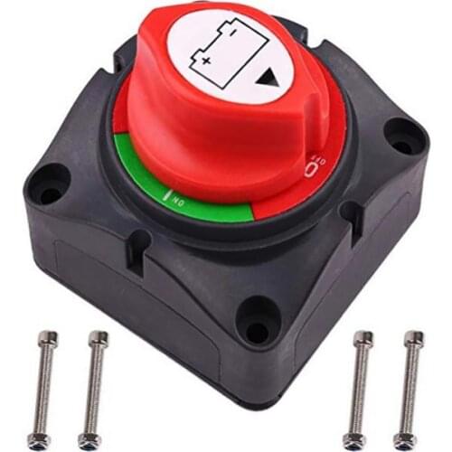 3/2 Position Disconnect Isolator Master Switch, 12-60V Battery Power Cut Off Kill Switch, Fit for Car/Vehicle/RV/Boat/Marine