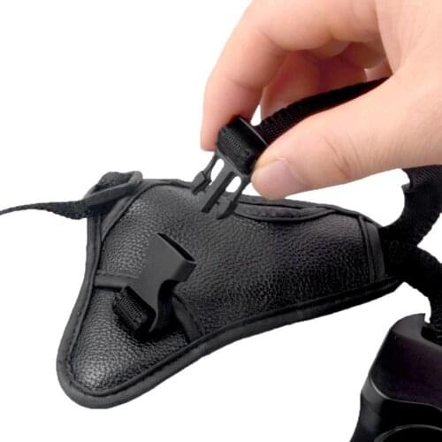 Leather DSLR Camera Grip Wrist Hand Strap for Canon Nikon Sony Pentax JR Deals