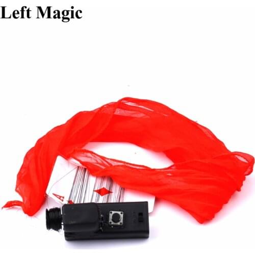 Flying Silk - Stage Magic Tricks Magic Electronical Device For Silk Magician Props Close Up Magic Illusion Accessory Gimmick