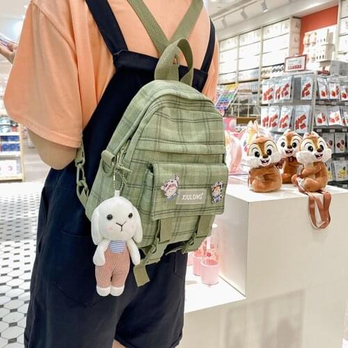 Multifunctional Mini Small Backpack School Teen Girl Casual Schoolbag Fashion Korean Style Nylon Travel Backpack Shoulder Bag