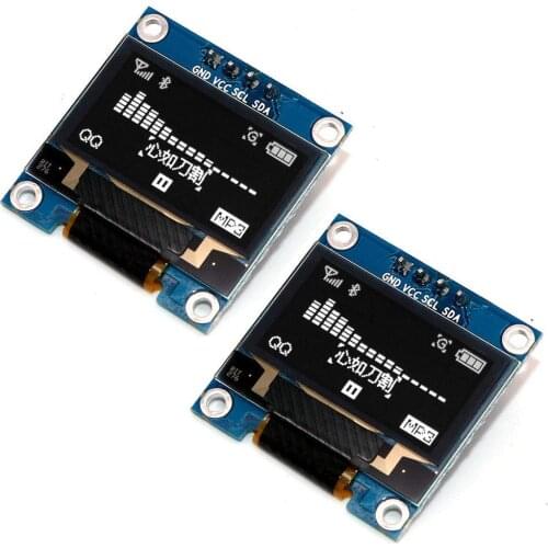 OLED 126x64 Display Module for arduino Blue IIC I2C 4pins for Communicate 0.96" LCD Screen Board OLED Blue for GND VCC SCL SDA