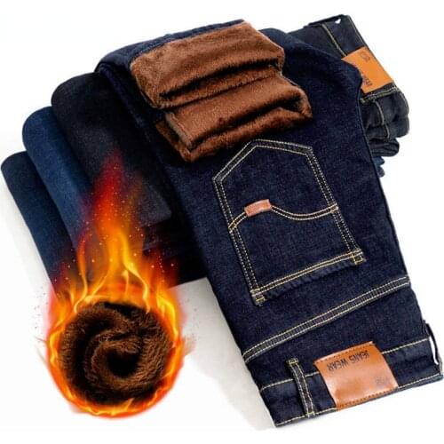 MOONBIFFY Mens Winter Jeans