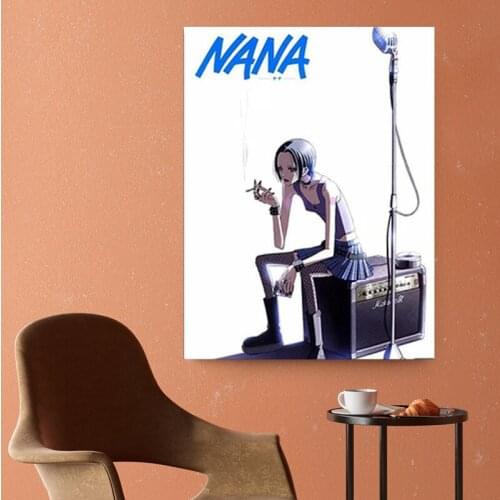 NANA Oosaki Cool Girl Anime Poster Wall Scroll Home Decoration Canvas Painting For Living Room For Morden