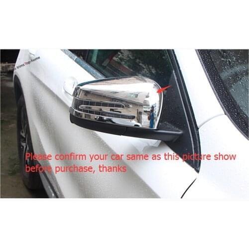 Yimaautotrims Exterior For Mercedes Benz GLA 200 220 X156 2015 - 2019 Chrome Mirror Cap Trim / Protective Cover Kit
