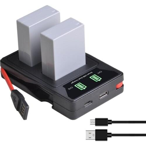 NB-10L NB10L+New LED USB Dual Charger for Canon PowerShot G15 G16 G1X G3X SX40HS SX50HS SX60HS Camera